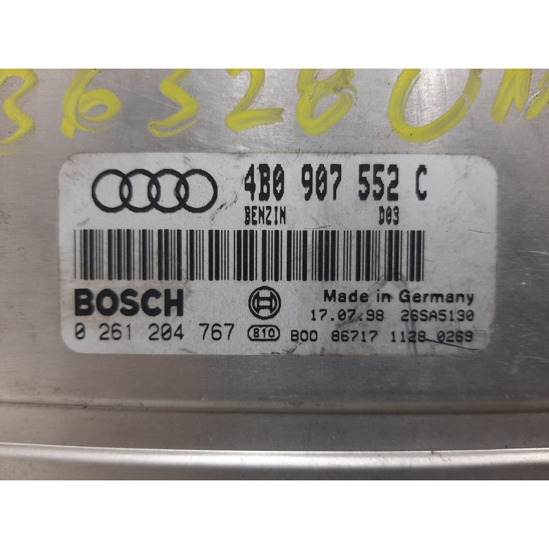 CENTRALITA MOTOR UCE 4BO907552C 0261204767  - imagen 2