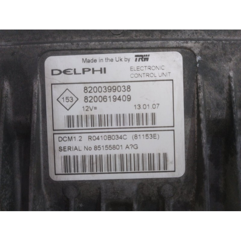 CENTRALITA MOTOR UCE 8200399038 8200619409  - imagen 2