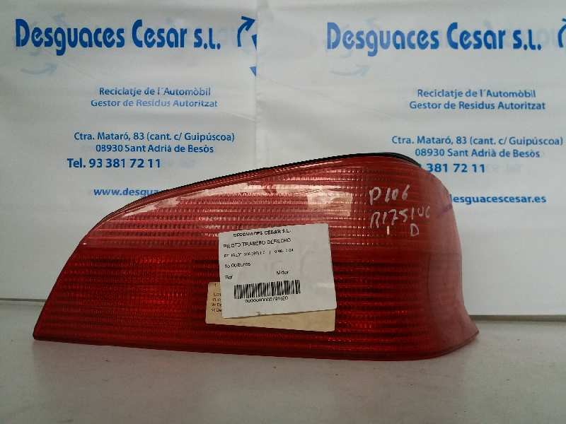 Recambio de piloto trasero derecho para peugeot 106 (s2) 1.0 referencia OEM IAM   