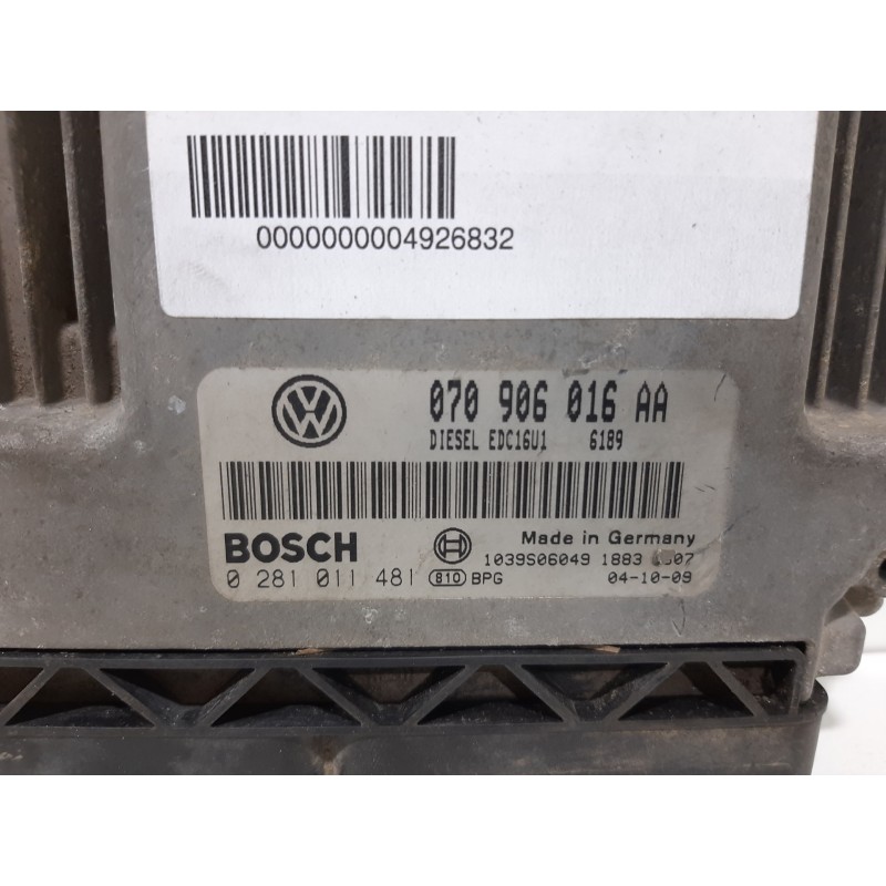 CENTRALITA MOTOR UCE 070906016AA 0281011481  - imagen 2