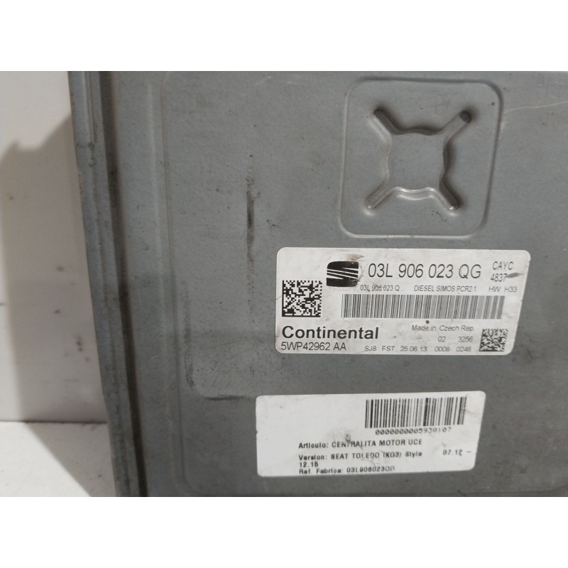 CENTRALITA MOTOR UCE 03L906023QG 5WP42962AA - imagen 2