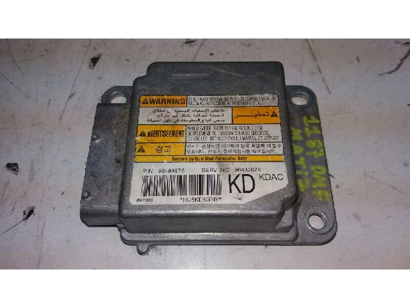 Recambio de centralita airbag para chevrolet matiz s referencia OEM IAM 96484976  