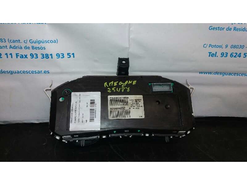 Recambio de cuadro instrumentos para renault megane ii classic berlina confort dynamique referencia OEM IAM 8200399692  