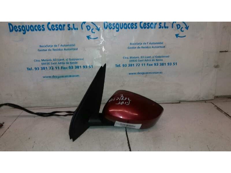 Recambio de retrovisor izquierdo para fiat stilo (192) 1.6 16v referencia OEM IAM 0735335234 ELECTRICO ROJO GRANATE