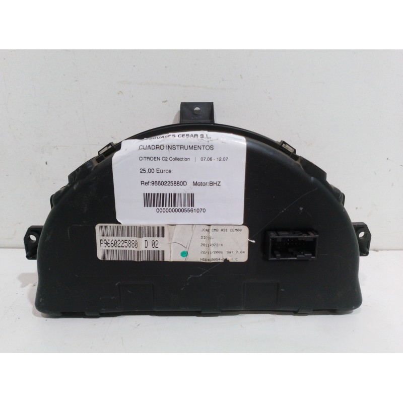 CUADRO INSTRUMENTOS 9660225880D  - imagen 3