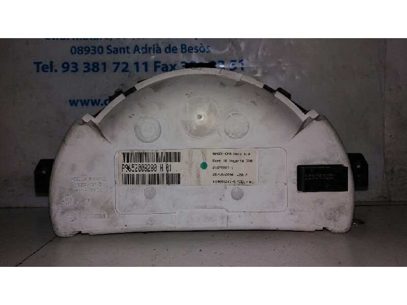Recambio de cuadro instrumentos para citroën c3 1.4 sx plus referencia OEM IAM 9652008280H  