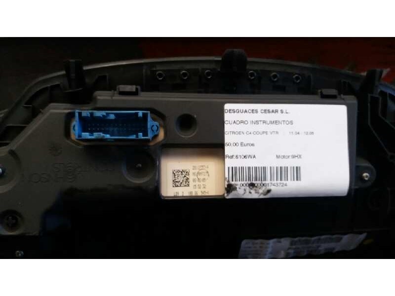 Recambio de cuadro instrumentos para citroën c4 coupe vtr referencia OEM IAM 96572391ZD  