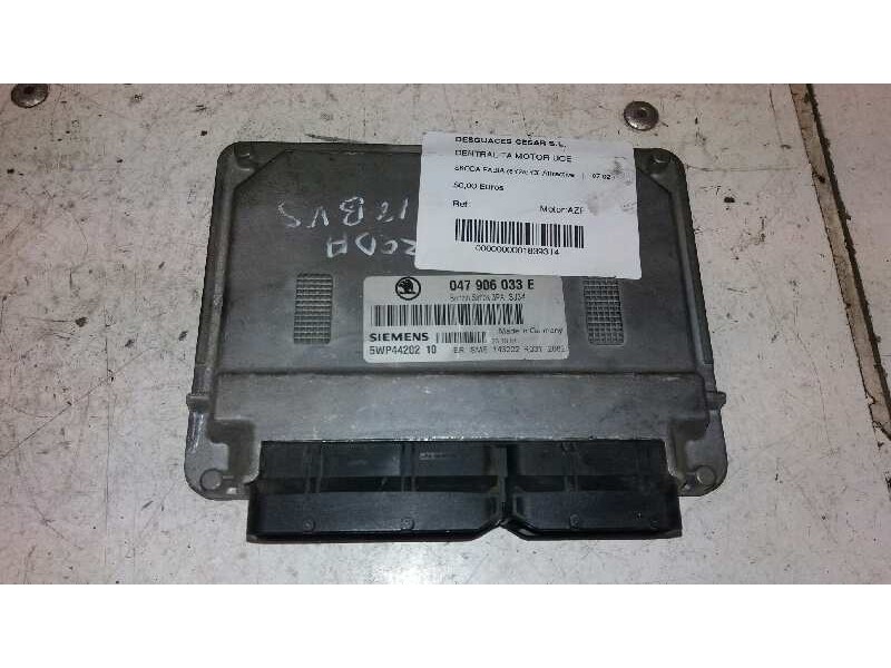 Recambio de centralita motor uce para skoda fabia (6y2/6y3) attractive referencia OEM IAM 5WPR4420210  
