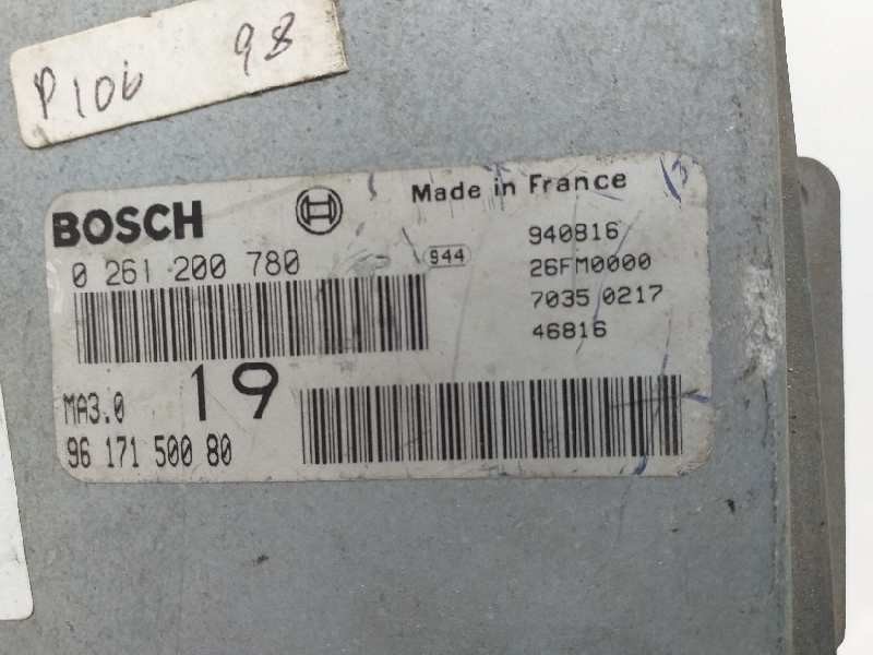 Recambio de centralita motor uce para peugeot 106 (s1) referencia OEM IAM 0261200780 9617150080 