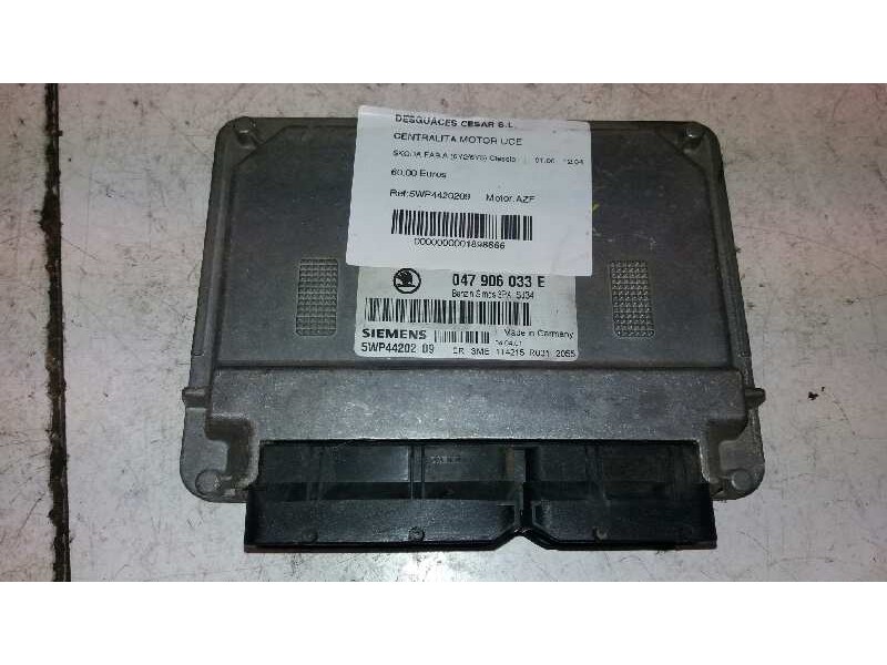 Recambio de centralita motor uce para skoda fabia (6y2/6y3) classic referencia OEM IAM 5WP4420209  