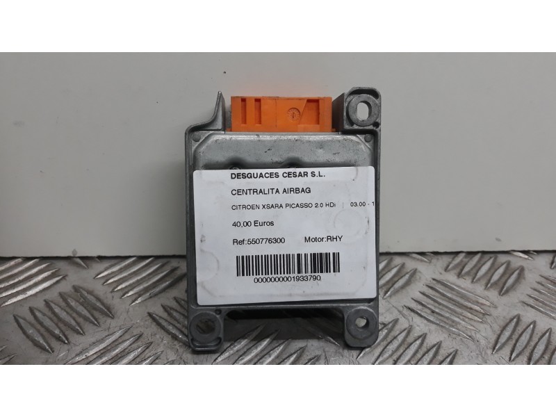 Recambio de centralita airbag para citroën xsara picasso 2.0 hdi referencia OEM IAM 550776300  