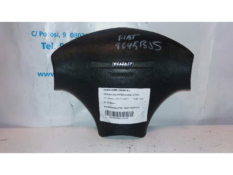Recambio de airbag delantero izquierdo para fiat bravo (182) 16v 100 gt referencia OEM IAM B500308B0780  