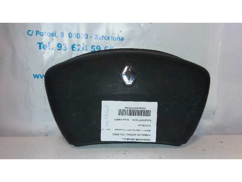 Recambio de airbag delantero izquierdo para renault laguna ii (bg0) authentique referencia OEM IAM 8200071201A  
