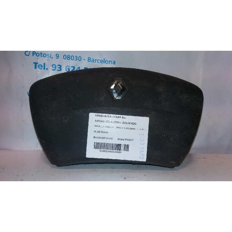 Recambio de airbag delantero izquierdo para renault laguna ii (bg0) 1.9 dci diesel referencia OEM IAM 820071201C  