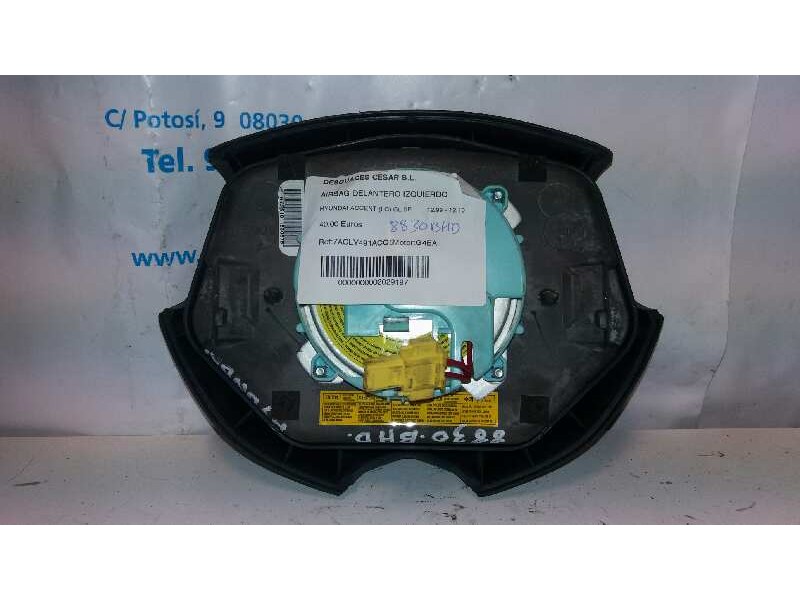 Recambio de airbag delantero izquierdo para hyundai accent (lc) gl 5p referencia OEM IAM 7ACLY491ACQ5  