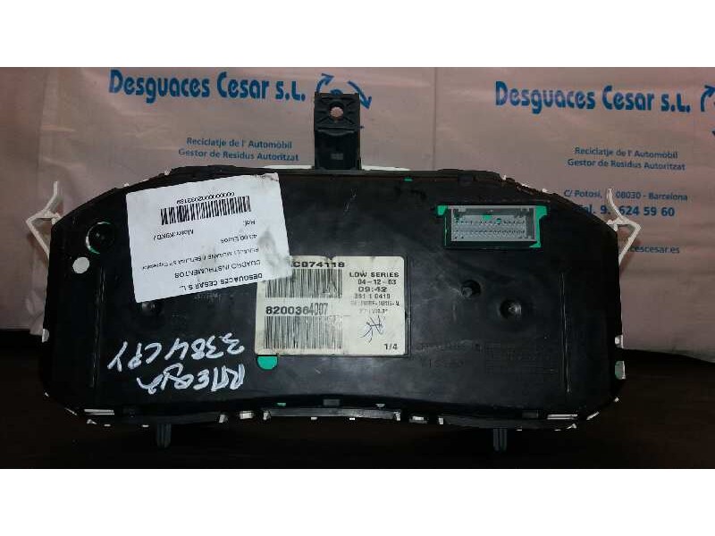 Recambio de cuadro instrumentos para renault megane ii berlina 5p expression referencia OEM IAM 8200364007  