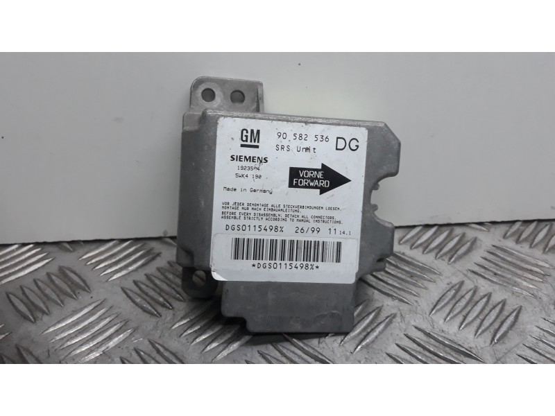 Recambio de centralita airbag para opel zafira a elegance referencia OEM IAM 90582336  