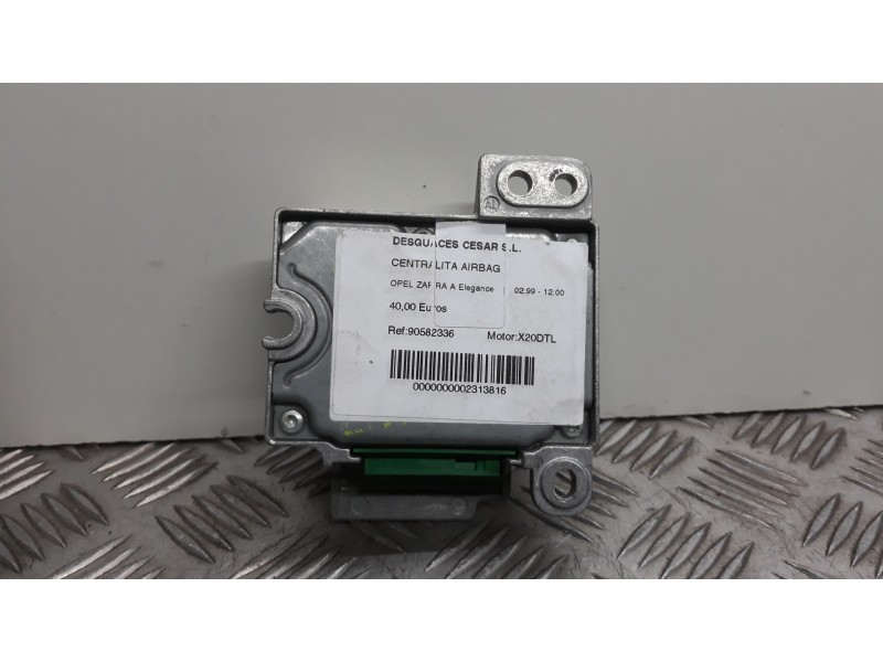 Recambio de centralita airbag para opel zafira a elegance referencia OEM IAM 90582336  