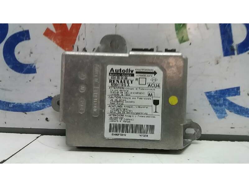 Recambio de centralita airbag para renault grand scenic jmj4 referencia OEM IAM 604290400 8200411015A 