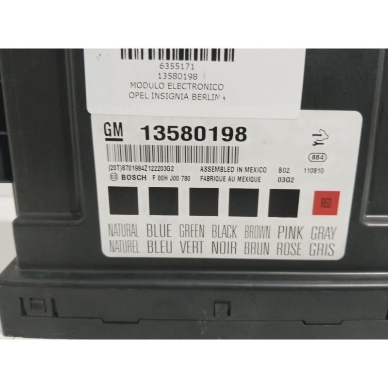 MODULO ELECTRONICO 13580198  - imagen 2