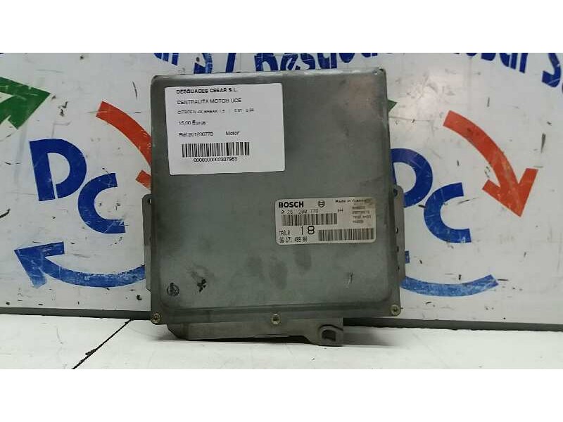 Recambio de centralita motor uce para citroën zx break 1.6 referencia OEM IAM 261200779 9617149980 