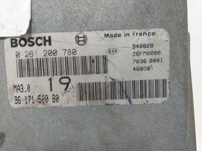 Recambio de centralita motor uce para peugeot 106 (s1) kid referencia OEM IAM 0261200780 46600 9617150080