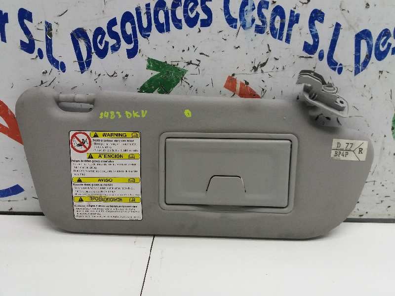 Recambio de parasol derecho para mazda 3 berlina (bk) 1.6 crdt active referencia OEM IAM   