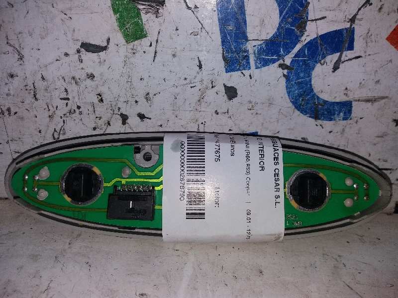 Recambio de luz interior central para mini mini (r50,r53) cooper referencia OEM IAM 1477675 63316937953 
