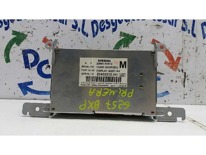 Recambio de pantalla multifuncion para nissan primera berlina (p11) comfort referencia OEM IAM 28090AV612   Recambio de pantalla multifuncion para nissan primera berlina (p11) comfort referencia OEM IAM 28090AV612