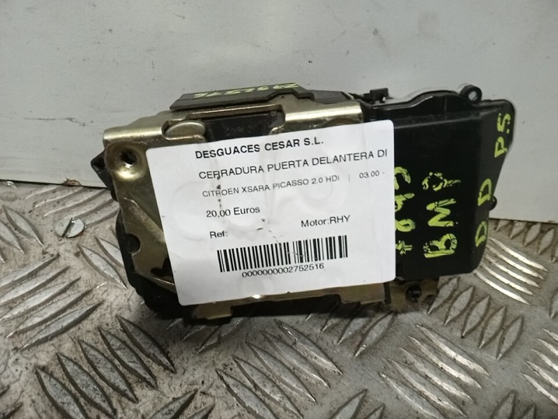 Recambio de cerradura puerta delantera derecha para citroën xsara picasso 2.0 hdi referencia OEM IAM   