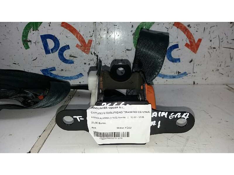 Recambio de cinturon seguridad trasero central para nissan almera (n16/e) acenta referencia OEM IAM   