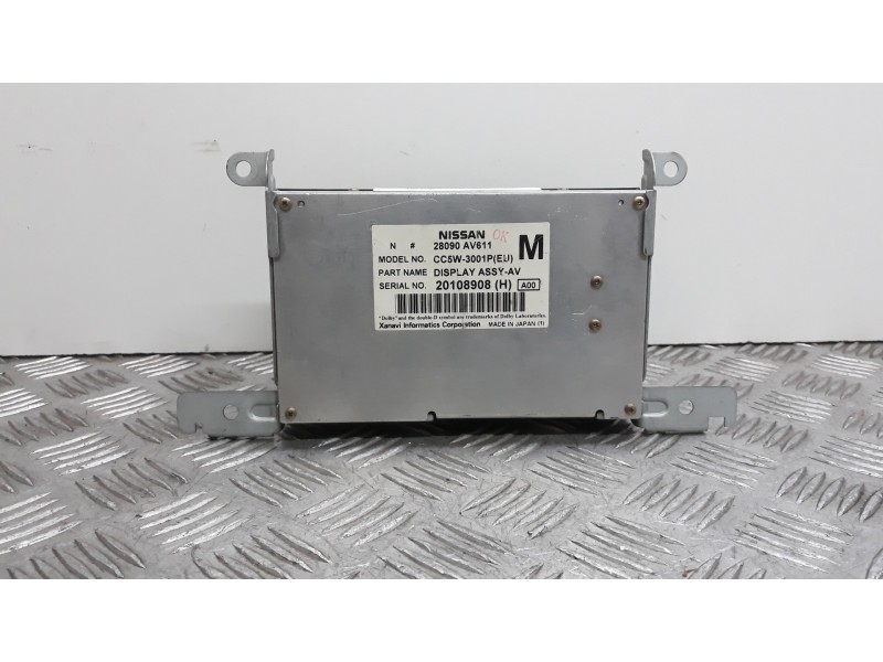 Recambio de pantalla multifuncion para nissan primera berlina (p12) acenta referencia OEM IAM 28090AV611  