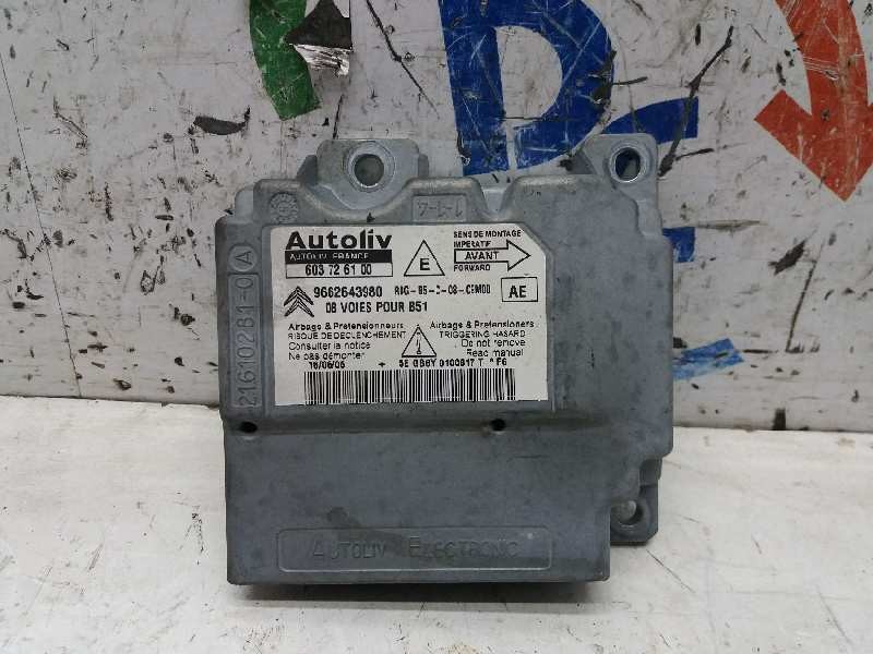 Recambio de centralita airbag para citroën c4 berlina exclusive referencia OEM IAM 603726100 9662643980 