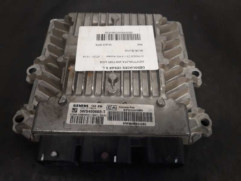 Recambio de centralita motor uce para citroën c3 1.4 hdi audace referencia OEM IAM 9650529880  