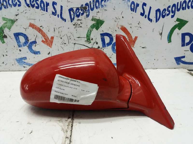 Recambio de retrovisor derecho para hyundai coupe (rd) 1.6 fx referencia OEM IAM 8760627550 ELECTRICO ROJO