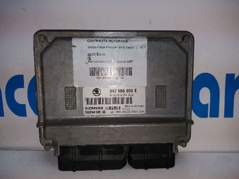 Recambio de centralita motor uce para skoda fabia familiar (6y5) classic referencia OEM IAM 5WP4419808 047906033E 