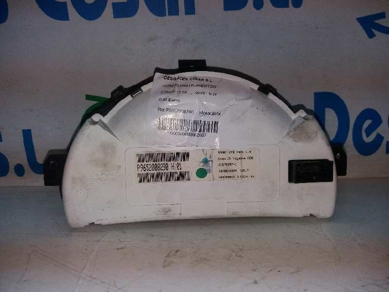 Recambio de cuadro instrumentos para citroën c2 sx referencia OEM IAM P9652008280 6105EV 