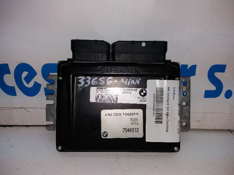 Recambio de centralita motor uce para bmw mini (r50,r53) cooper referencia OEM IAM 1214752761001 S118012001 S83293