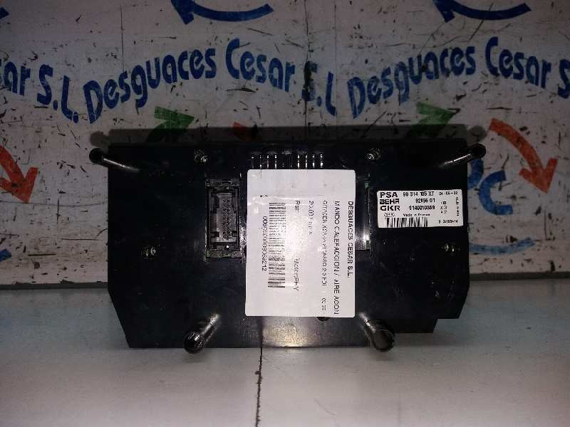 Recambio de mando calefaccion / aire acondicionado para citroën xsara picasso 2.0 hdi referencia OEM IAM 96314105XT   Recambio de mando calefaccion / aire acondicionado para citroën xsara picasso 2.0 hdi referencia OEM IAM 96314105XT