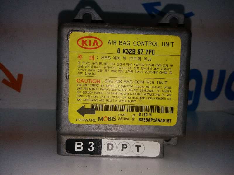 Recambio de centralita airbag para kia rio ls berlina referencia OEM IAM 0K32B677F0  