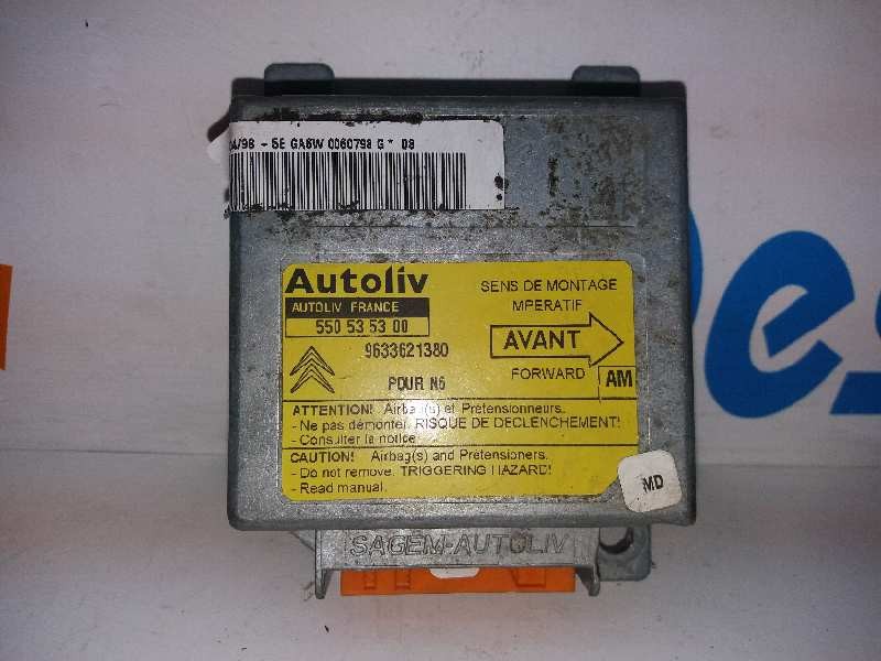 Recambio de centralita airbag para citroën xsara berlina 1.6 16v tonic referencia OEM IAM 550535300 9633621380  Recambio de centralita airbag para citroën xsara berlina 1.6 16v tonic referencia OEM IAM 550535300 9633621380