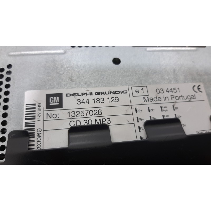 Recambio de sistema audio / radio cd para opel corsa d catch me referencia OEM IAM 344183129 13257028  Recambio de sistema audio / radio cd para opel corsa d catch me referencia OEM IAM 344183129 13257028