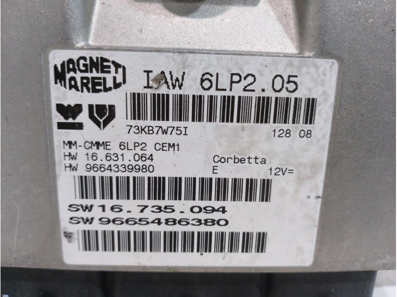 Recambio de centralita motor uce para citroën c4 berlina sx referencia OEM IAM 9665486380 16735094 IAW6LP205