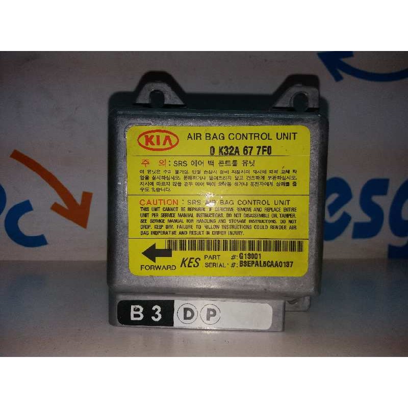 Recambio de centralita airbag para kia rio ls berlina (5-ptas.) referencia OEM IAM 0K32A677F0  