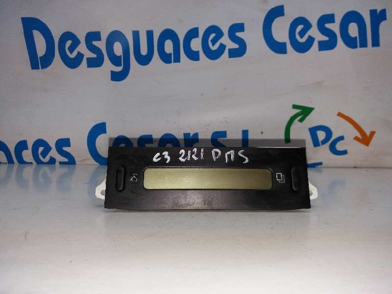 Recambio de pantalla multifuncion para citroën c3 1.4 sx plus referencia OEM IAM 9647409477B00  