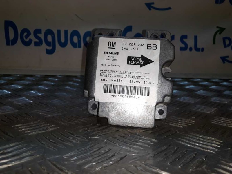 Recambio de centralita airbag para opel corsa b top 100 (e) referencia OEM IAM 1923594  