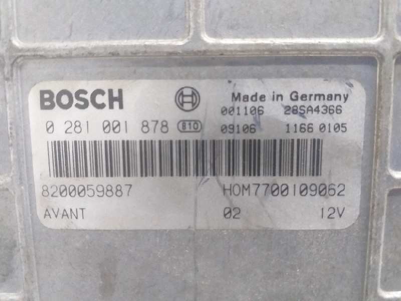 Recambio de centralita motor uce para renault kangoo (f/kc0) alize referencia OEM IAM 0281001878 820059887 HOM7700109062