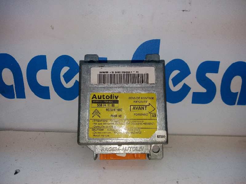 Recambio de centralita airbag para citroën xsara berlina 1.6 attraction referencia OEM IAM 550741100 9638101980 