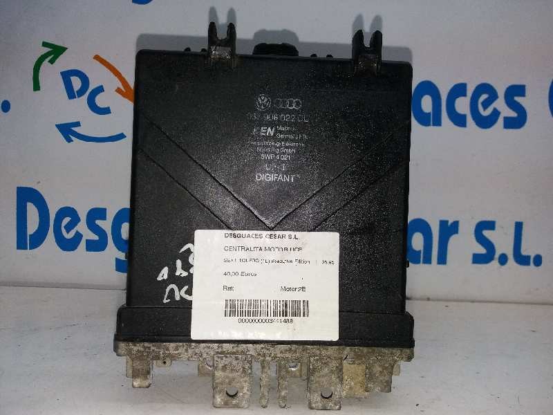 Recambio de centralita motor uce para seat toledo (1l) executive edition referencia OEM IAM 5WP4021 037906022CL 
