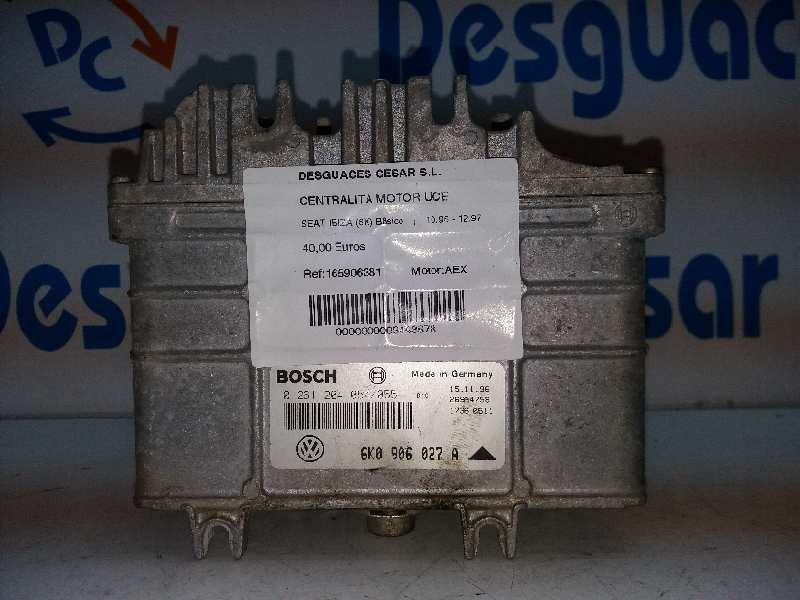 Recambio de centralita motor uce para seat ibiza (6k) básico referencia OEM IAM 0261204054 6K0906027A 